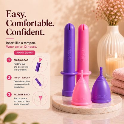 Menstrual Cup + Applicator Kit
